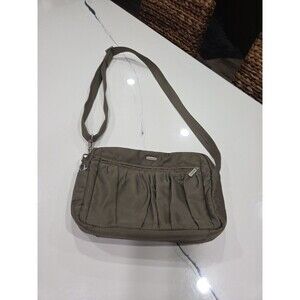 Travelon RFID Anti-Theft Crossbody Purse Shoulder Bag  Nutmeg Brown/green Bagsbn